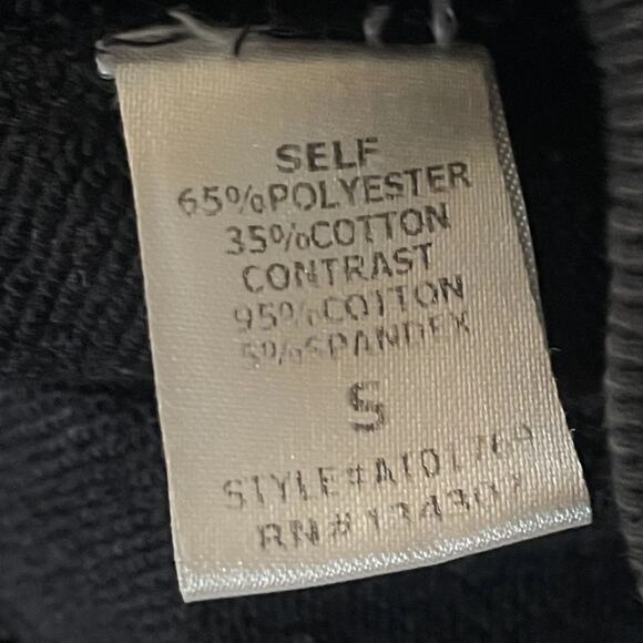 LUMIÈRE Lace Inset Sweatshirt S Parisian Dark Feminine Minimalist Whimsygoth - Picture 7 of 7